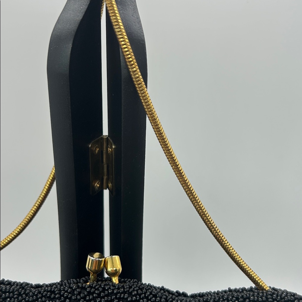 Winkelman’s Vintage Elegant Black Beaded Sequined Clutch Wristlet Purse Bag 🌺🌺 - Picture 6 of 8